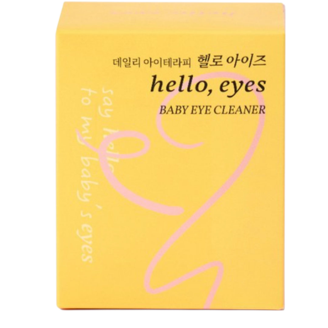 🇰🇷🙄눈건강/헬로아이즈 베이비 아이 클리너 30매입 — 아이부터 어른까지, 순면 눈가 세정 티슈 / HelloEyes Baby Eye Cleaner 30 Pads — Gentle Eyelid & Eye-Area Cleansing Wipes