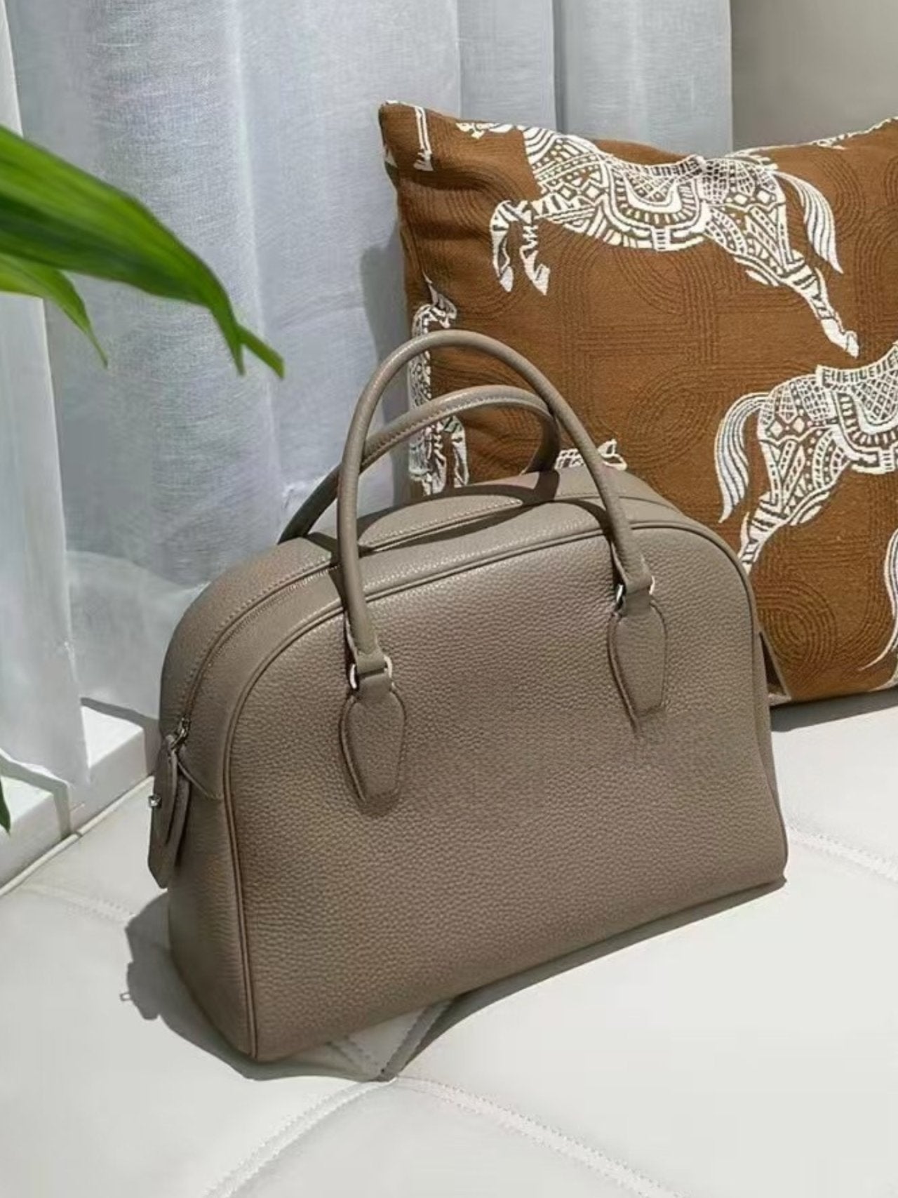 🖤✨ 프리미엄 소가죽 더*우 인디아 무드 클래식 보스턴 토트백 | Premium Leather Boston Tote ✨🖤데일리백 심플백 프리미엄가방