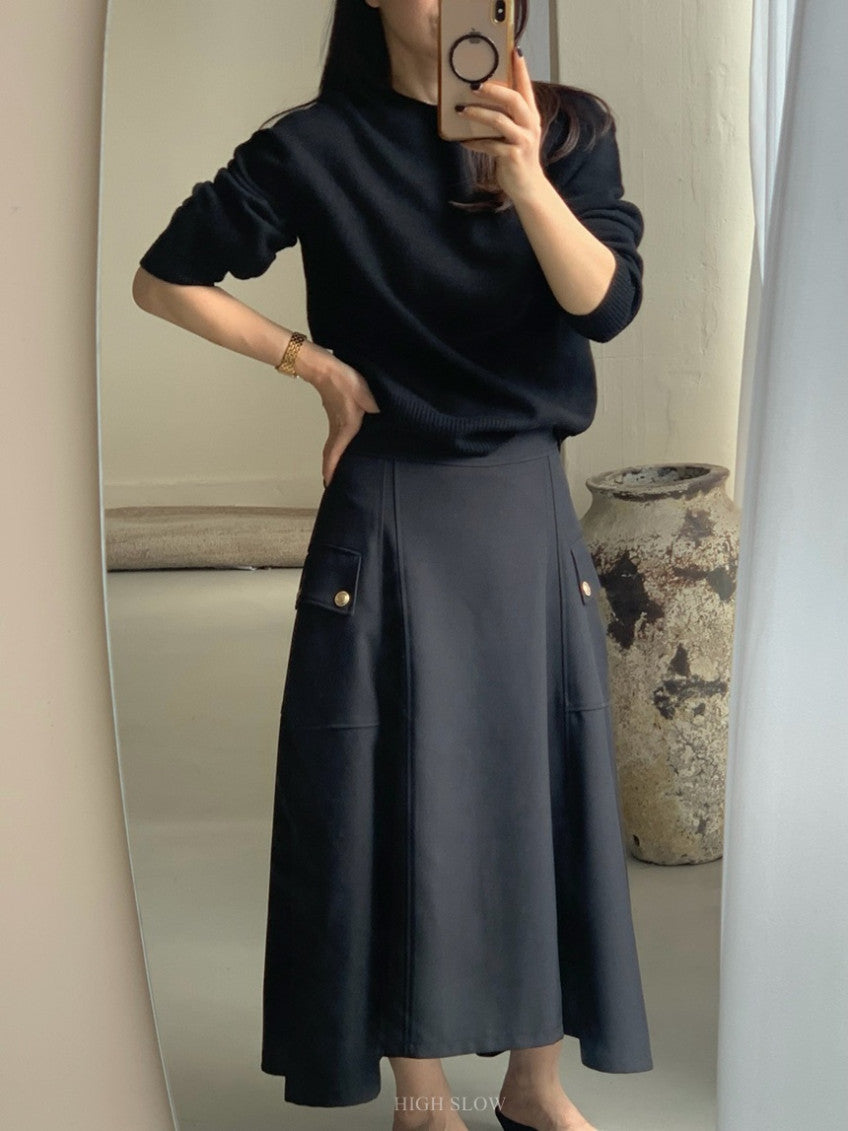 🧶 [프리미엄 라인] 슈퍼파인 메리노울 100% 홀가먼트 루즈핏 니트 | Premium Superfine Merino Wool Wholegarment Knit