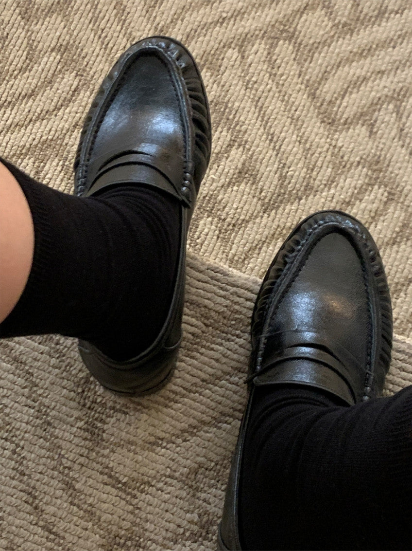 👞 [가을 클래식] 소프트 셔링 디테일 투웨이 페니 로퍼 & 블로퍼 | Shirred Classic 2-Way Loafer & Mule
