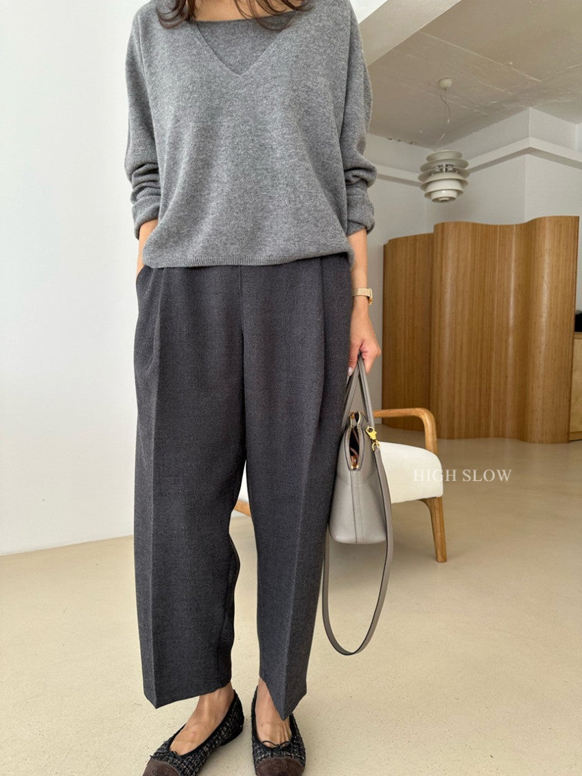 🧶 [카인드]터치 울 팬츠 가을.초겨울용 고급스러운 라인 팬츠| Kind Touch Wool Pants