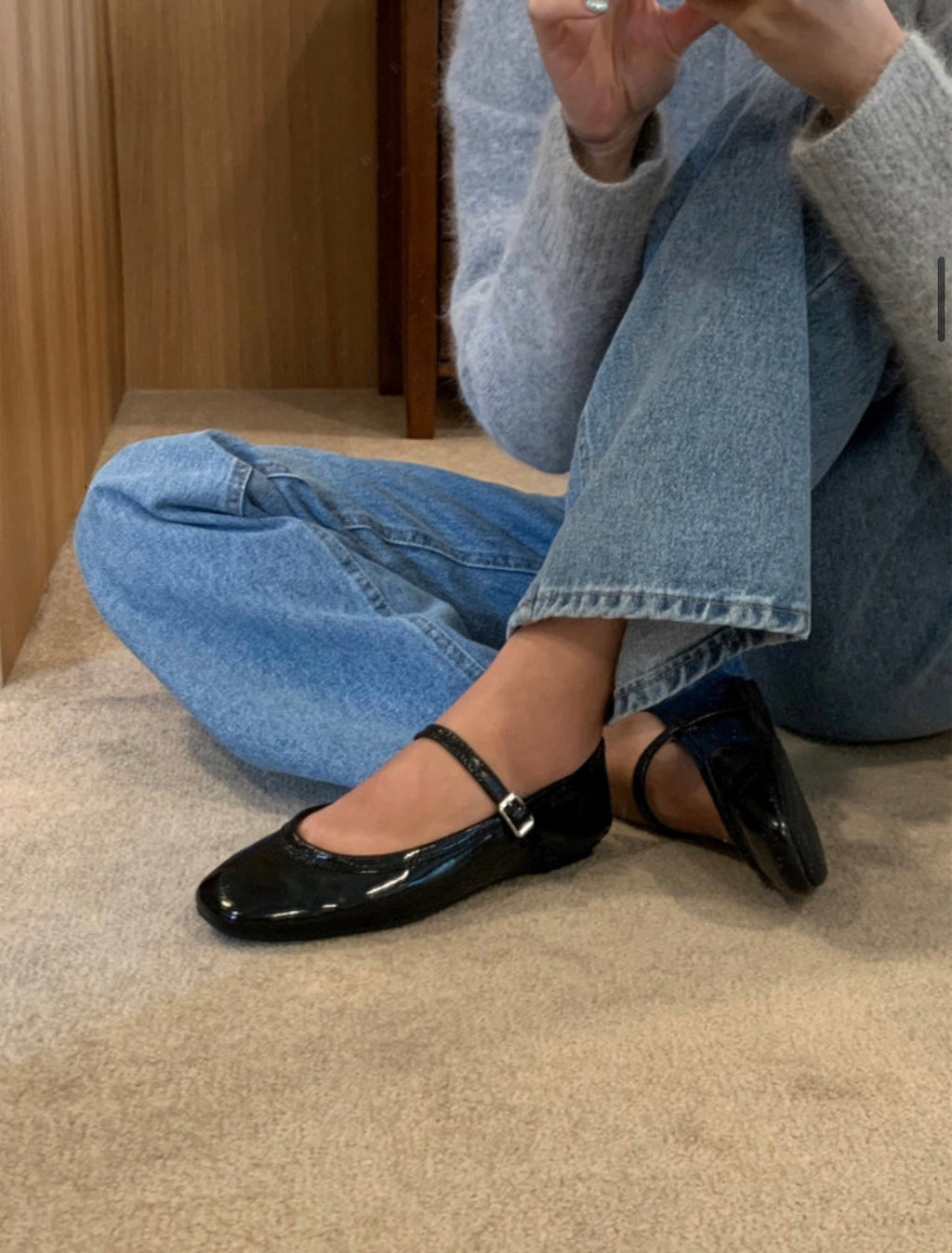 ✨[225-255]👠메리제인 슈즈🩷 봄여름 데일리 프리미엄 부들부들 양가죽 메리제인 플랫슈즈✨ 여성 양가죽 메리제인 플랫 Mary Jane Lambskin Flat Shoes✨