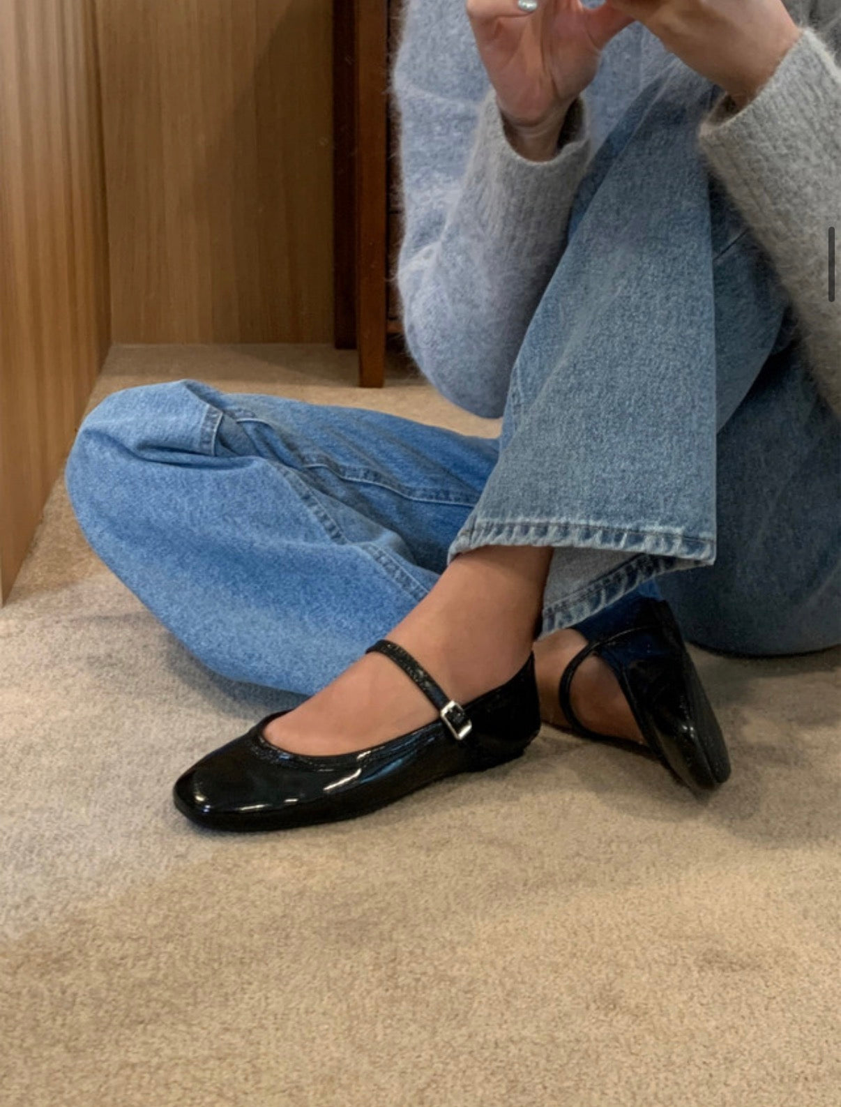 ✨[225-255]👠메리제인 슈즈🩷 봄여름 데일리 프리미엄 부들부들 양가죽 메리제인 플랫슈즈✨ 여성 양가죽 메리제인 플랫 Mary Jane Lambskin Flat Shoes✨