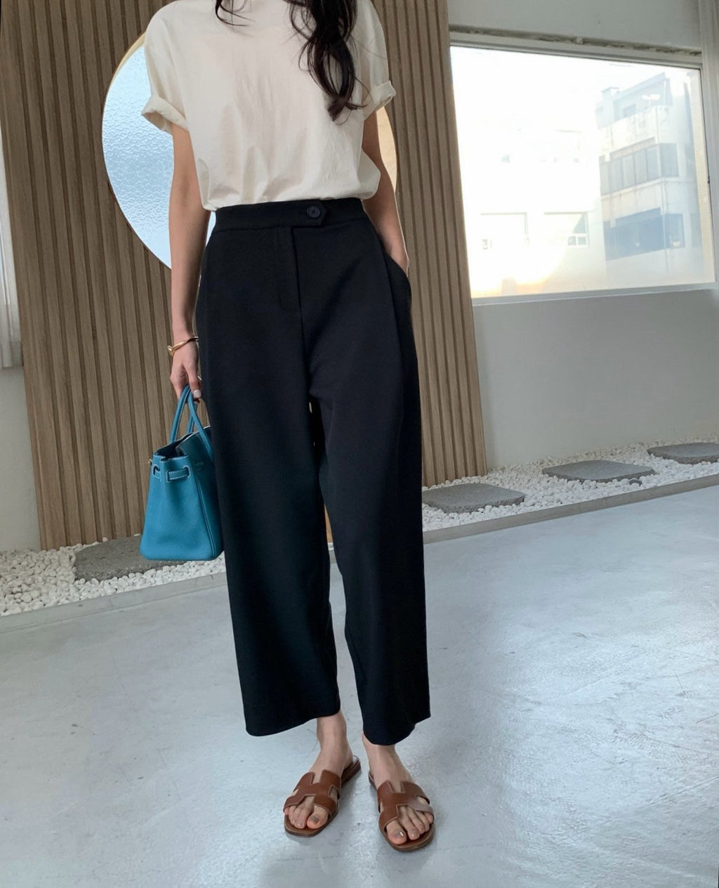🤎 [국내생산·뒷밴딩] 럭키룸 발란 오비스포 핀턱 팬츠 | Lucky Room Banded Pleated Pants