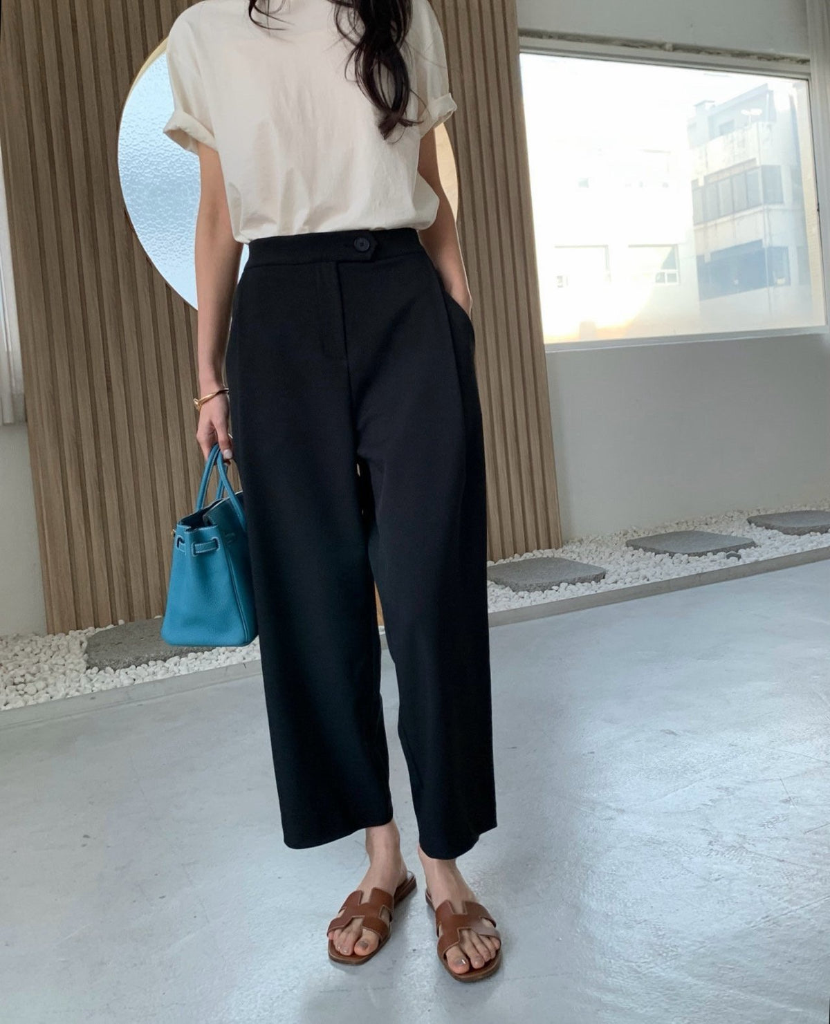 🤎 [국내생산·뒷밴딩] 럭키룸 발란 오비스포 핀턱 팬츠 | Lucky Room Banded Pleated Pants
