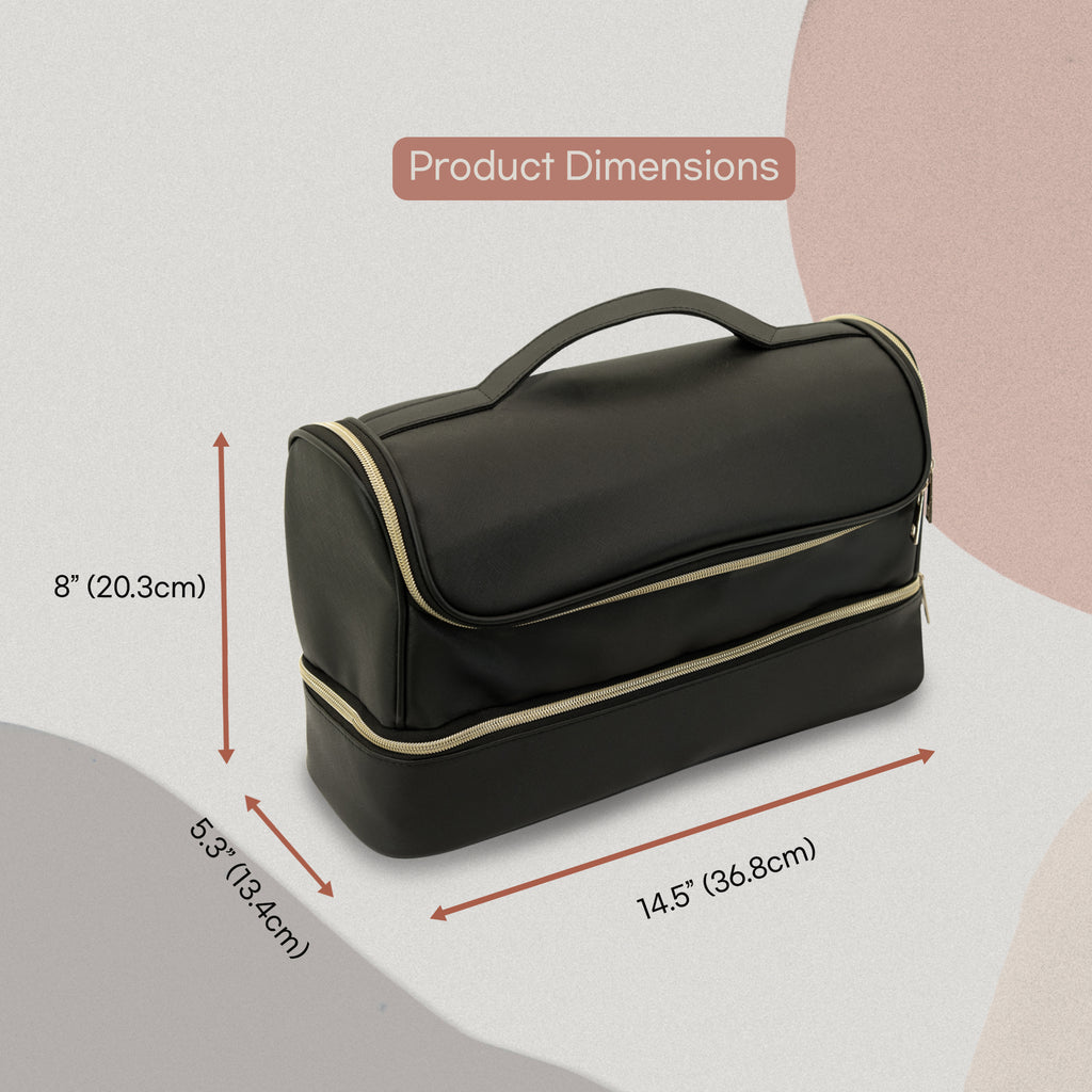 다이슨 에어랩 케이스(검정)/ Travel Case for Dyson Airwrap(Black) – Double-Layer Organizer