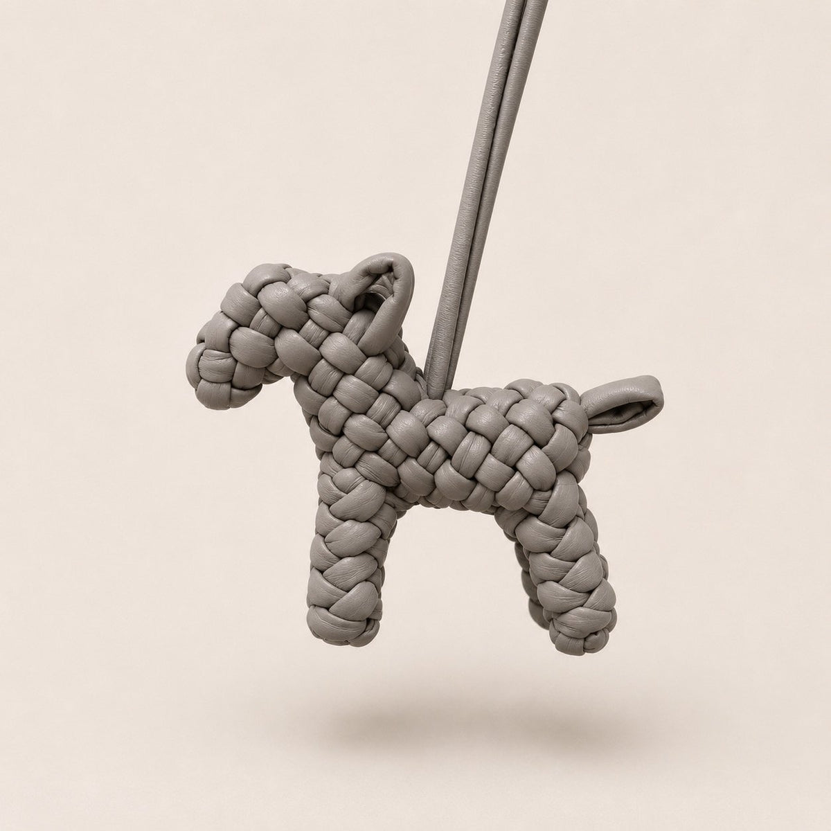 🐶 [보테 스타일·위빙] 위빙 도그 백참 | Woven Dog Bag Charm PU