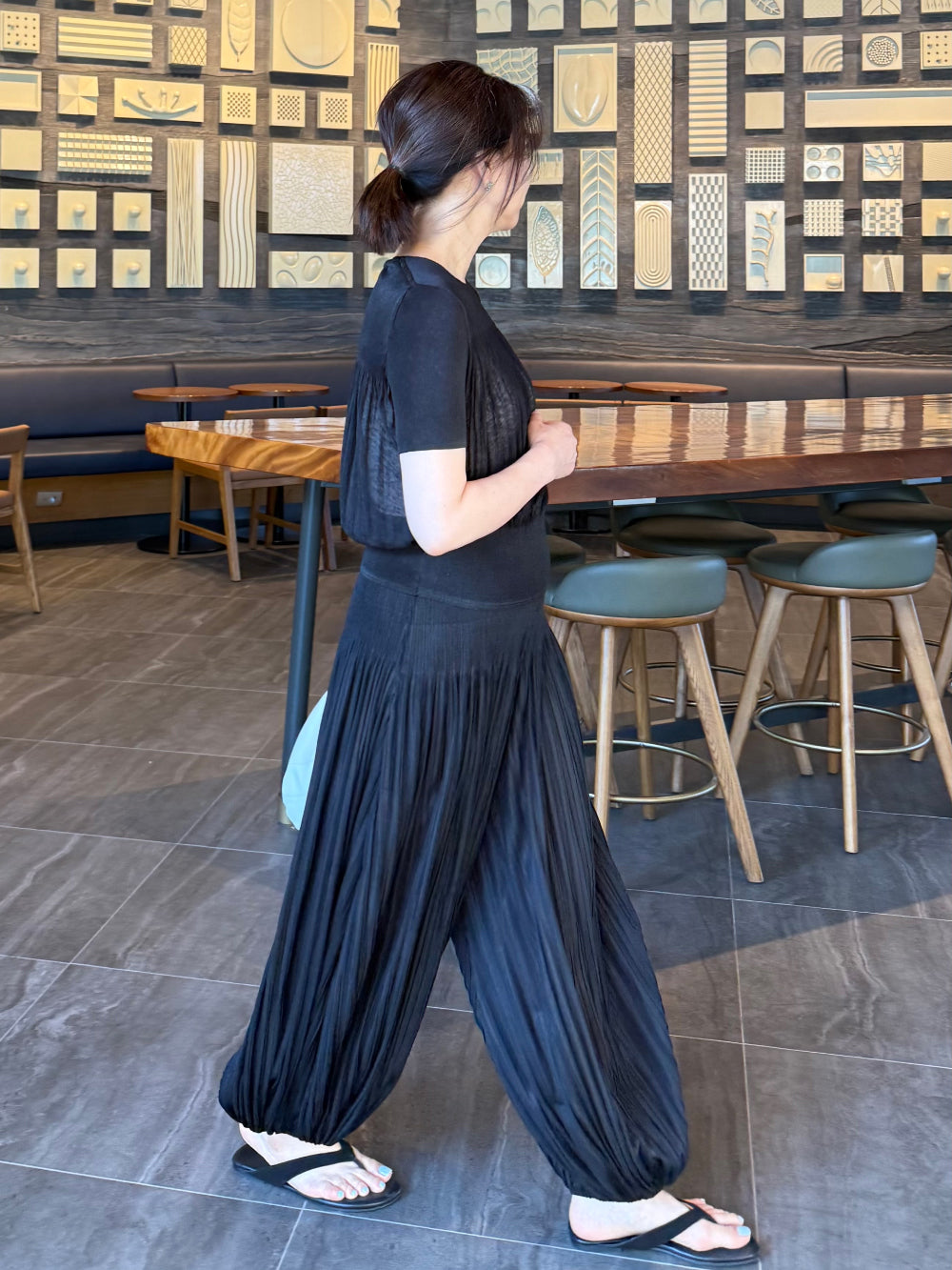 ✨🌿 ❄️셔링 쿨 플리츠 탑 블라우스 │ Shirring Cool Pleats Top Blouse │ Ultra-Light Summer Pleats Tee