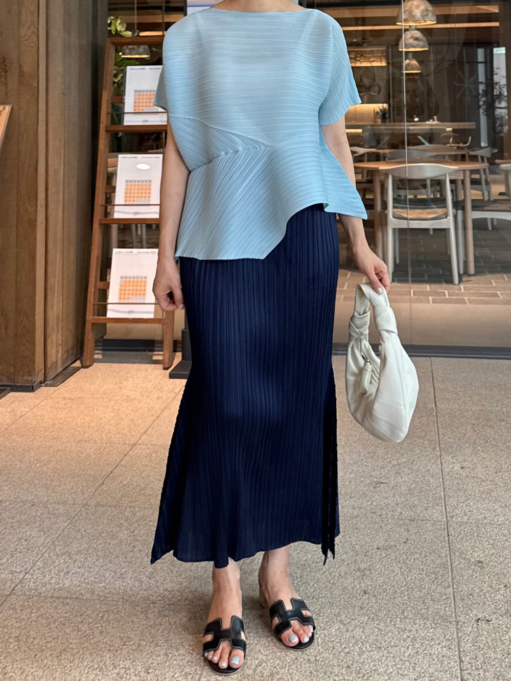 ✨ 머메이드 플리츠 롱 스커트 │ 프리미엄 플리츠 · 슬림핏 보정 · 사이드 플레어 디테일 · 전체 밴딩 · 우아한 실루엣 · 데일리룩 · 모임룩 · 교회룩 추천 │ Mermaid Pleated Long Skirt