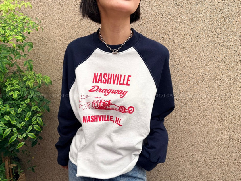 🤍 [빈티지 워싱] 내슈빌 나그랑 긴팔 티셔츠 | Nashville Vintage Raglan Tee