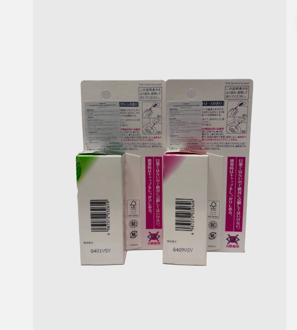 고바야시 1방울 변기 탈취제 Shoshu Gen Drop (로즈 / 워터리 민트)/Kobayashi Shoshu Gen “1 Drop Toilet Deodorizer” (Rose / Watery Mint)20mL