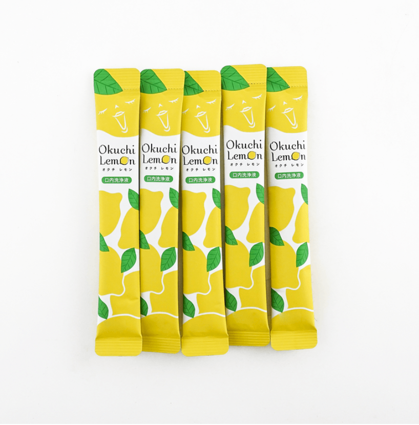 🇯🇵🤭👄Techxcels Okuchi 휴대용 구강청결제 5포 세트 (피치/체리/라임민트/레몬)//Techxcels Okuchi Portable Mouthwash 5-Pack (Peach / Cherry / Lime Mint / Lemon)