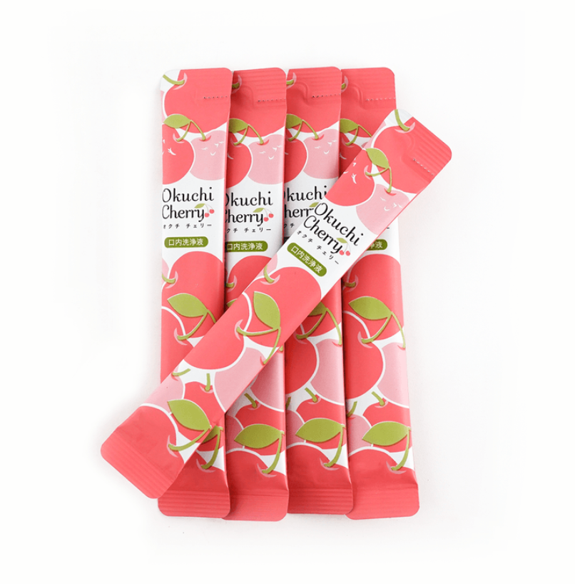 🇯🇵🤭👄Techxcels Okuchi 휴대용 구강청결제 5포 세트 (피치/체리/라임민트/레몬)//Techxcels Okuchi Portable Mouthwash 5-Pack (Peach / Cherry / Lime Mint / Lemon)