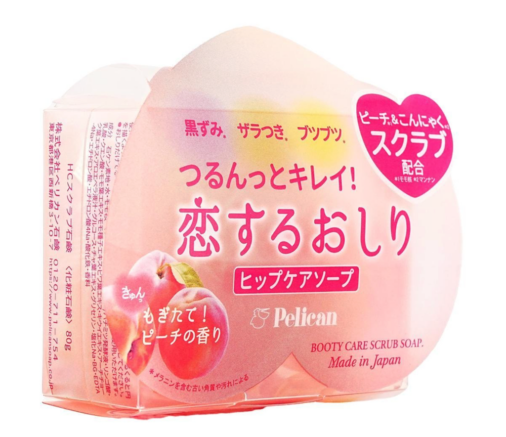🇯🇵🧼돈키호테 인기 "엉덩이비누" Pelican Soap ‘코이스루 오시리’ 힙 케어 비누 | Pelican Soap “Koisu ru Oshiri” Hip Care Soap | Peach-Scented Smooth & Silky Butt Care Bar