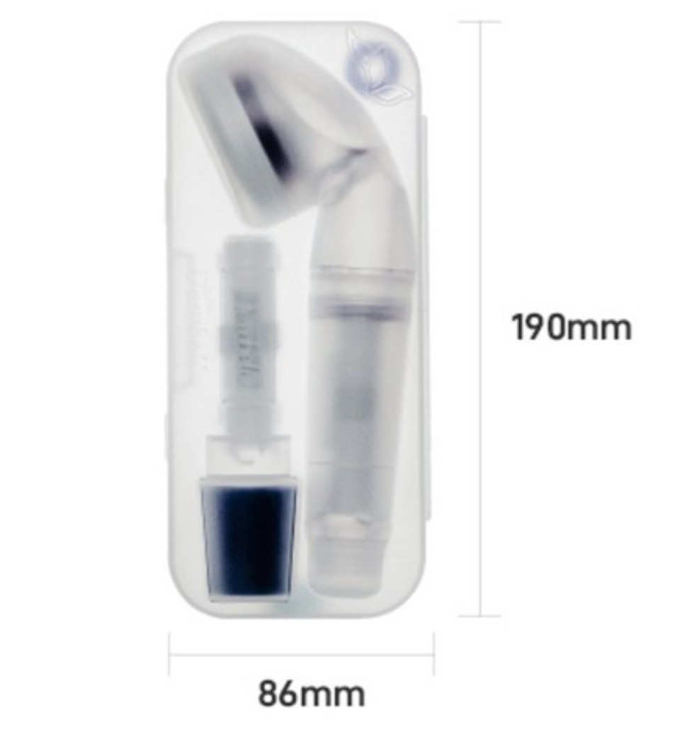 ✈️🇰🇷듀벨 여행용 샤워기 세트 — 석회 제거 + 세디먼트 필터 6개 포함 / DUVELL Travel Shower Head Set — Anti-Lime Filter + 6 Sediment Filters