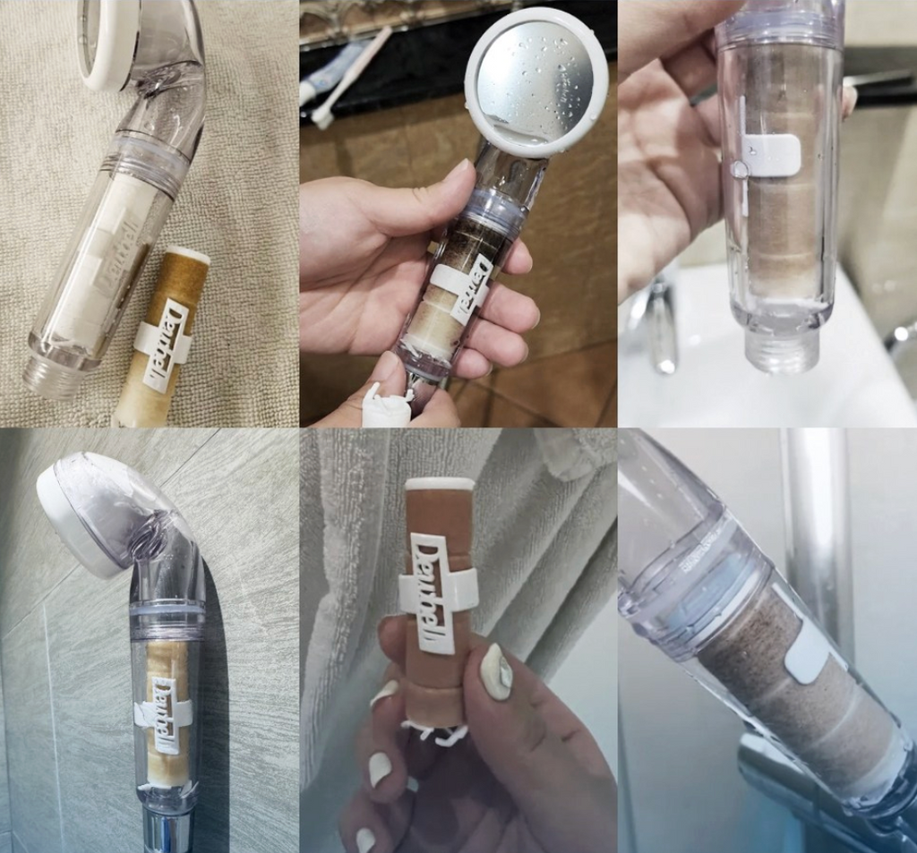 ✈️🇰🇷듀벨 여행용 샤워기 세트 — 석회 제거 + 세디먼트 필터 6개 포함 / DUVELL Travel Shower Head Set — Anti-Lime Filter + 6 Sediment Filters