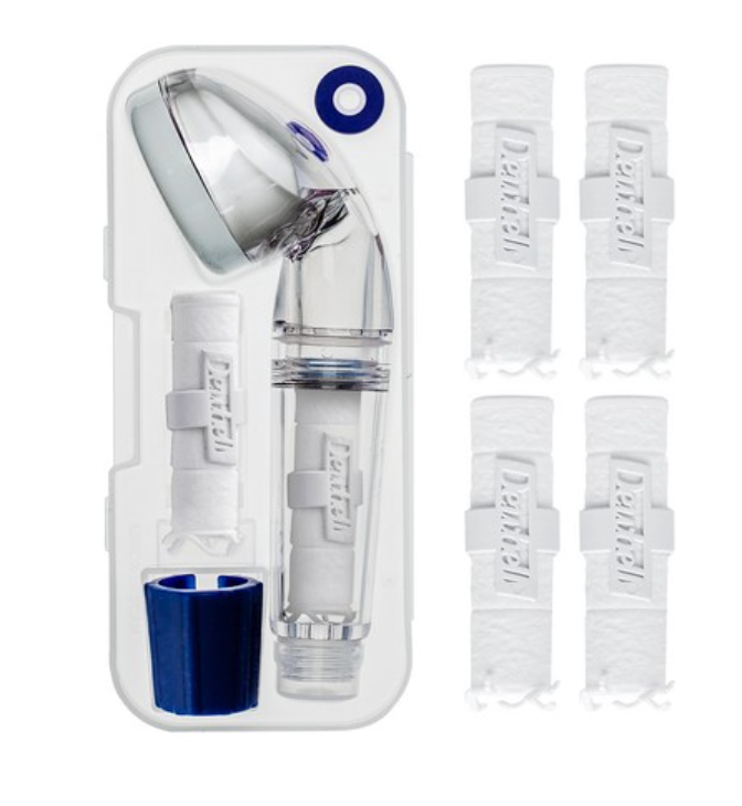 ✈️🇰🇷듀벨 여행용 샤워기 세트 — 석회 제거 + 세디먼트 필터 6개 포함 / DUVELL Travel Shower Head Set — Anti-Lime Filter + 6 Sediment Filters