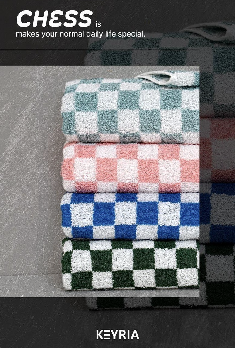 🇰🇷[10장실속세트]키리아 디자인 수건 10P 선물세트 145g 코마사 | KIRIA Design Towel 10-Piece Gift Set 145g Combed Cotton