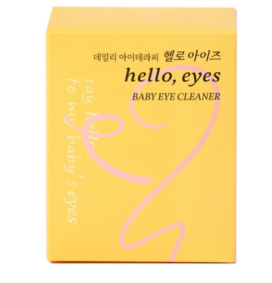 🇰🇷🙄눈건강/헬로아이즈 베이비 아이 클리너 30매입 — 아이부터 어른까지, 순면 눈가 세정 티슈 / HelloEyes Baby Eye Cleaner 30 Pads — Gentle Eyelid & Eye-Area Cleansing Wipes