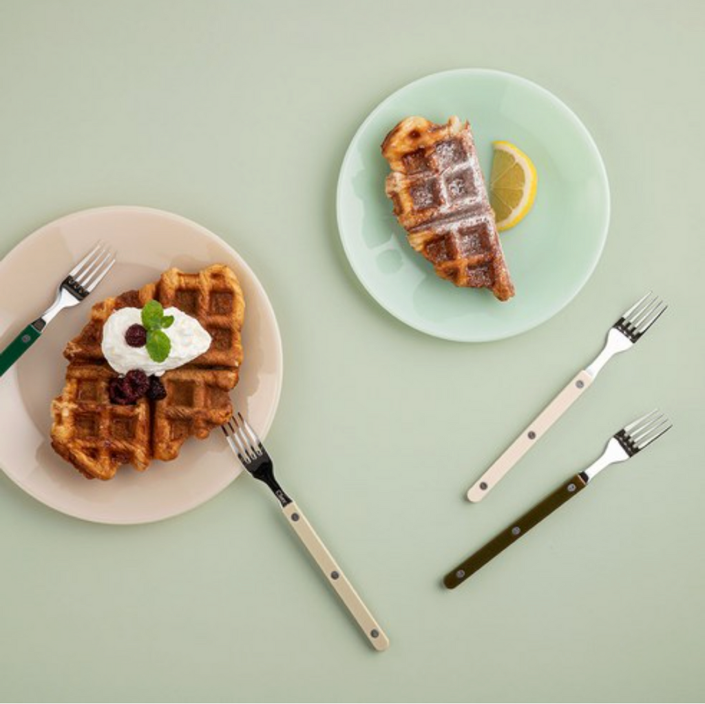 🇰🇷[프리미엄 디저트 커트러리][메종 오브제] 파르베 1인 디저트 세트 (티스푼 + 티포크 + 버터나이프)  Farbe 1-Person Dessert Cutlery Set (Teaspoon + Fork + Butter Knife)**