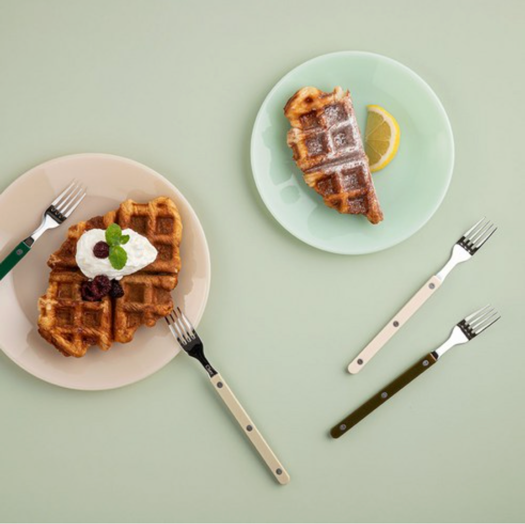 🇰🇷[프리미엄 디저트 커트러리][메종 오브제] 파르베 1인 디저트 세트 (티스푼 + 티포크 + 버터나이프)  Farbe 1-Person Dessert Cutlery Set (Teaspoon + Fork + Butter Knife)**