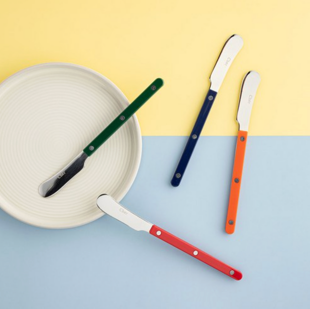 🇰🇷[프리미엄 디저트 커트러리][메종 오브제] 파르베 1인 디저트 세트 (티스푼 + 티포크 + 버터나이프)  Farbe 1-Person Dessert Cutlery Set (Teaspoon + Fork + Butter Knife)**