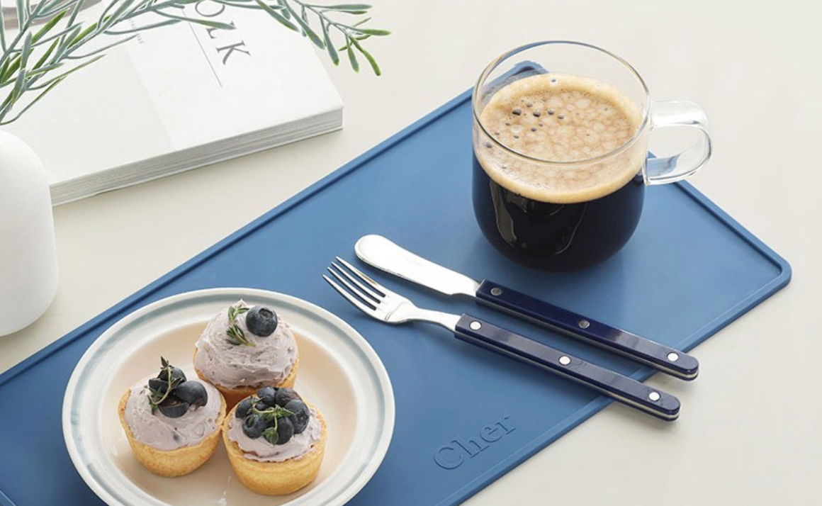 🇰🇷[프리미엄 디저트 커트러리][메종 오브제] 파르베 1인 디저트 세트 (티스푼 + 티포크 + 버터나이프)  Farbe 1-Person Dessert Cutlery Set (Teaspoon + Fork + Butter Knife)**