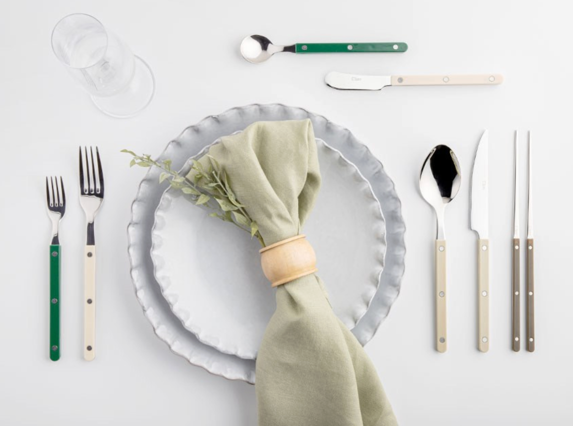 🇰🇷[프리미엄 디저트 커트러리][메종 오브제] 파르베 1인 디저트 세트 (티스푼 + 티포크 + 버터나이프)  Farbe 1-Person Dessert Cutlery Set (Teaspoon + Fork + Butter Knife)**