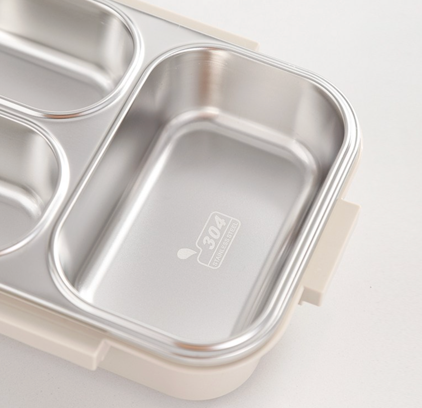 🔥Best🔥[밀폐도시락]새지않아요👍🏻2,3,4단 스텐 런치박스 (베이지) 🍱 – 직장인·소풍·도시락 완벽 세트  SGAKIC 2,3,4-Tier Stainless Lunch Box | Stackable Bento Box for Meal Prep & On-the-Go