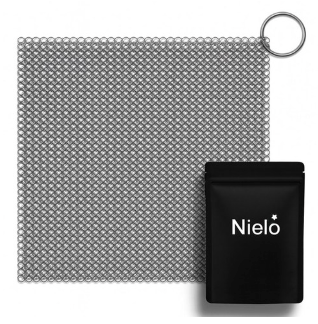 [긁힘없는 철수세미] 니엘로 의료용 316L 스테인리스 철수세미 18cm  Nielo 316L Stainless Steel Scrubber – Large 18cm**