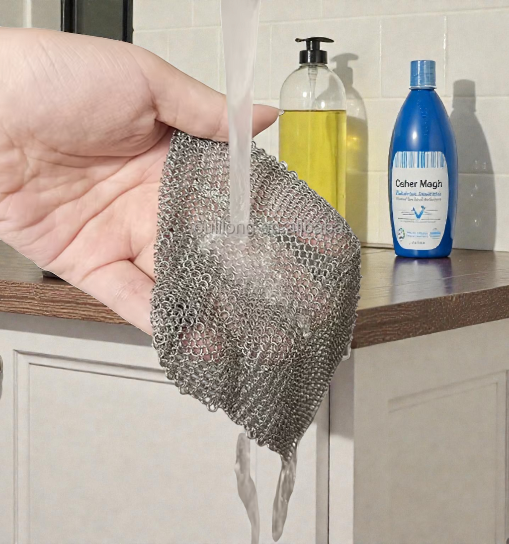 [긁힘없는 철수세미] 니엘로 의료용 316L 스테인리스 철수세미 18cm  Nielo 316L Stainless Steel Scrubber – Large 18cm**