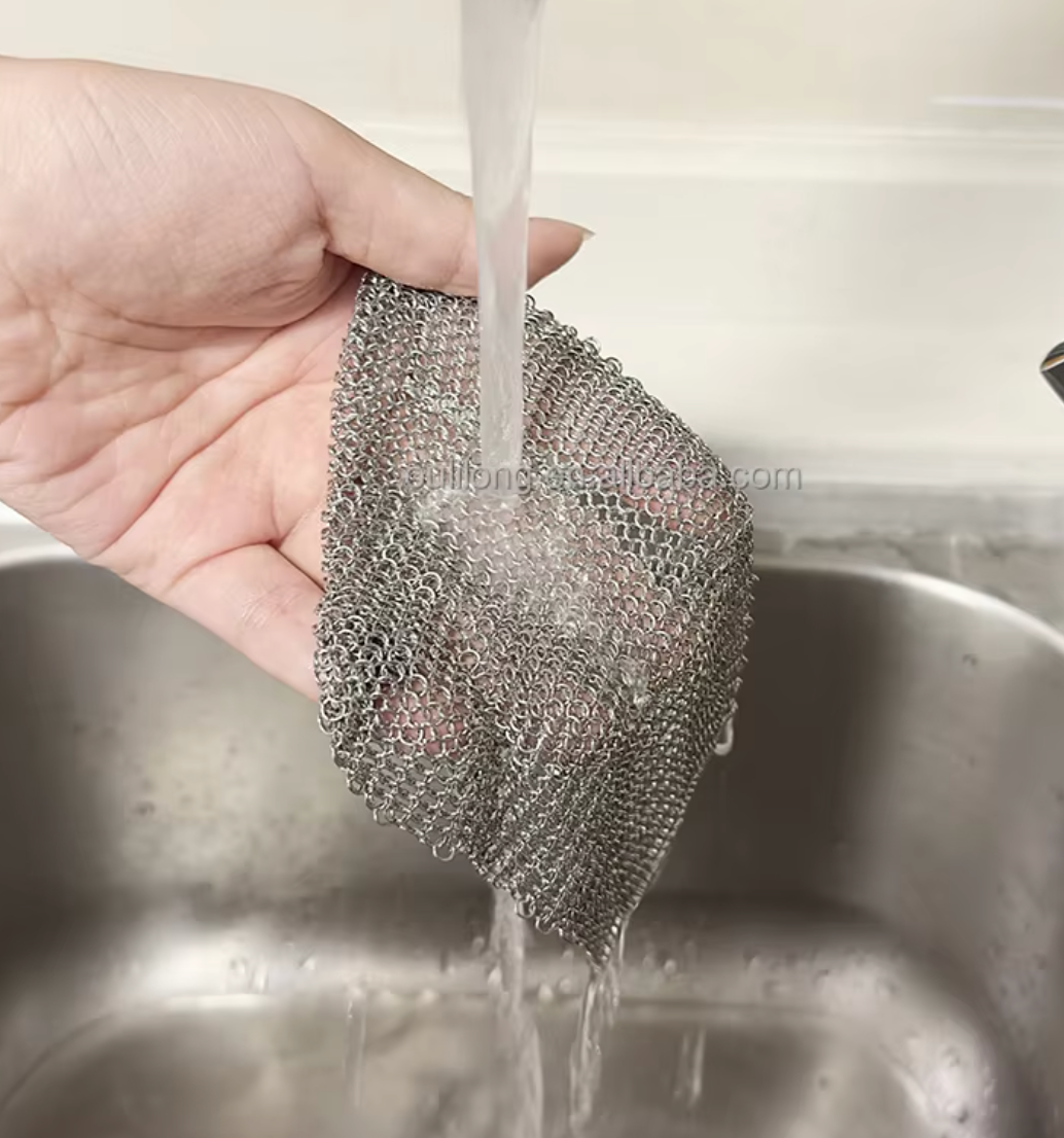 [긁힘없는 철수세미] 니엘로 의료용 316L 스테인리스 철수세미 18cm  Nielo 316L Stainless Steel Scrubber – Large 18cm**