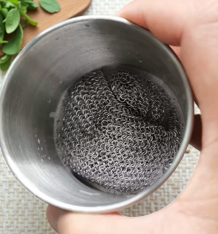 [긁힘없는 철수세미] 니엘로 의료용 316L 스테인리스 철수세미 18cm  Nielo 316L Stainless Steel Scrubber – Large 18cm**