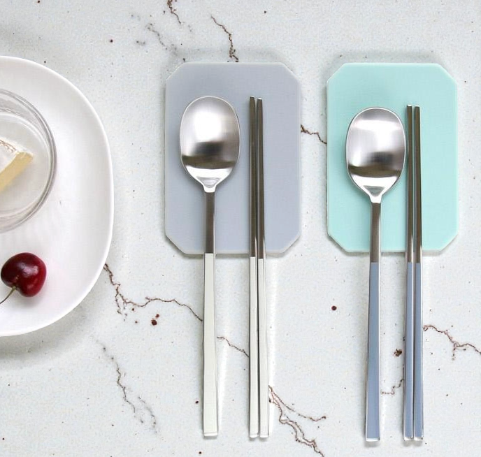 🇰🇷🥄국내산 블루테이블 포스코 세라믹 컬러 수저 4인 세트  Handmade Ceramic Color Cutlery Set (4-Person Set)