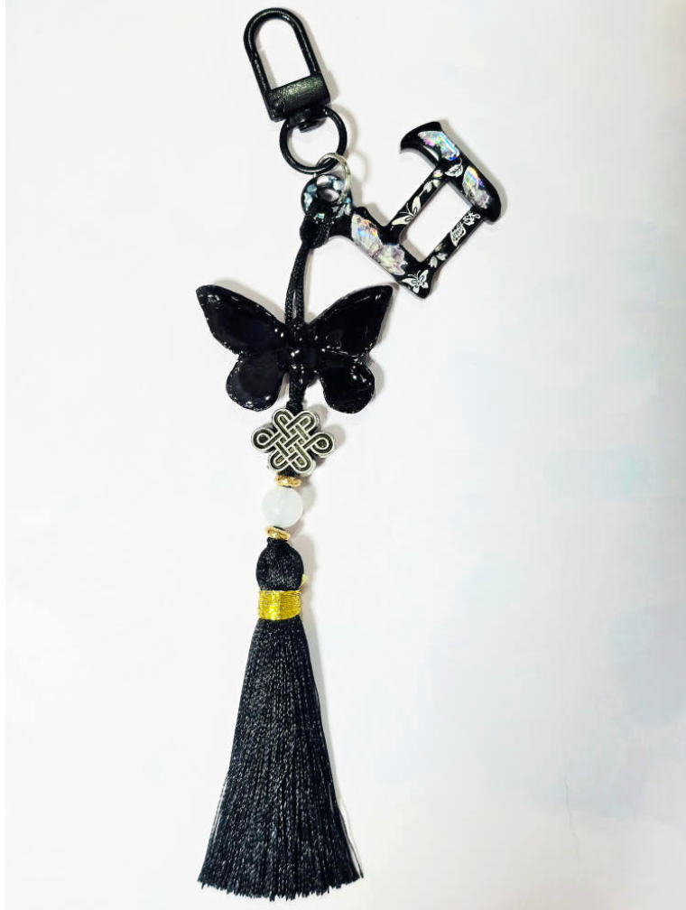 🇰🇷[아벨라] 자개 갓 키링 · Korean Handmade Mother-of-Pearl Keyring