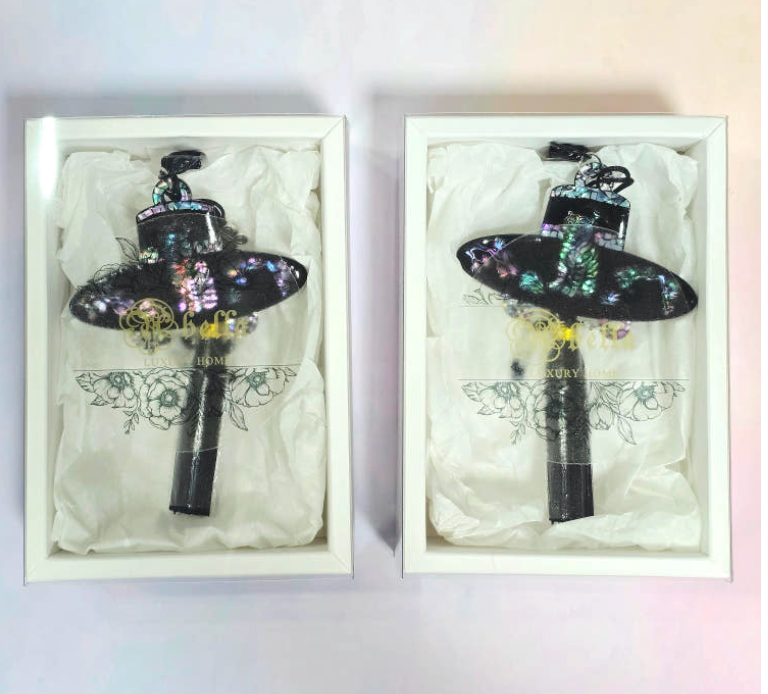 🇰🇷[아벨라] 자개 갓 키링 · Korean Handmade Mother-of-Pearl Keyring