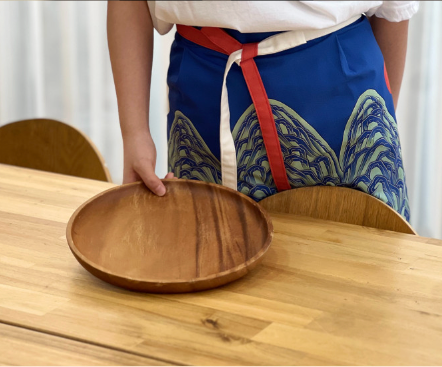 🇰🇷궁중화원 궁중화 일월오봉도 앞치마 Royal Palace Ilwolobongdo Apron