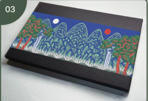 🇰🇷궁중화원 궁중화 일월오봉도 앞치마 Royal Palace Ilwolobongdo Apron