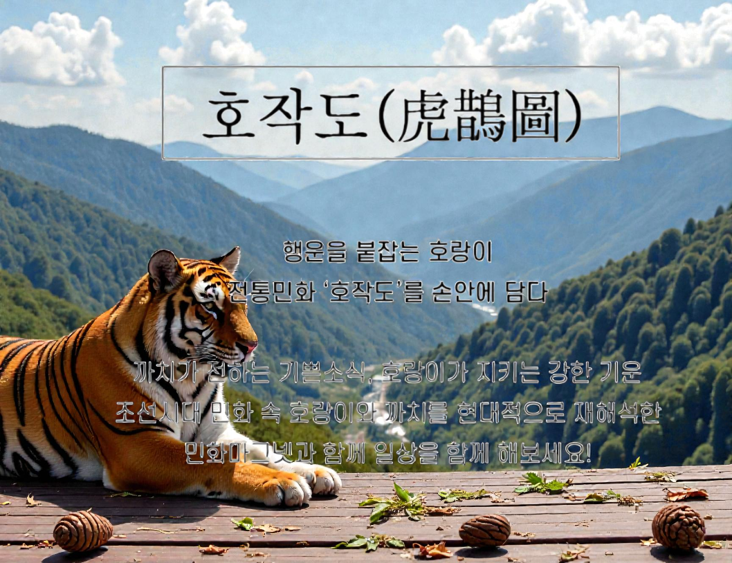 🇰🇷국립중앙박물관 호작도 마그넷 | National Museum of Korea Tiger &amp; Magpie Magnet