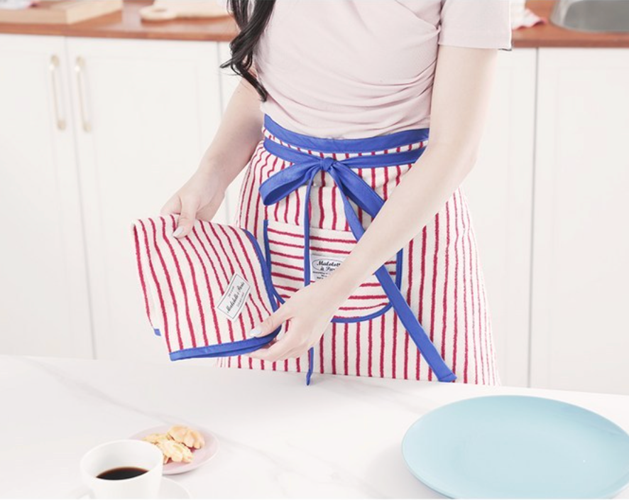 🇰🇷100%핸드메이드 마롤로뜨 파리 테리 허리 앞치마/Malolotte à Paris Terry Waist Apron