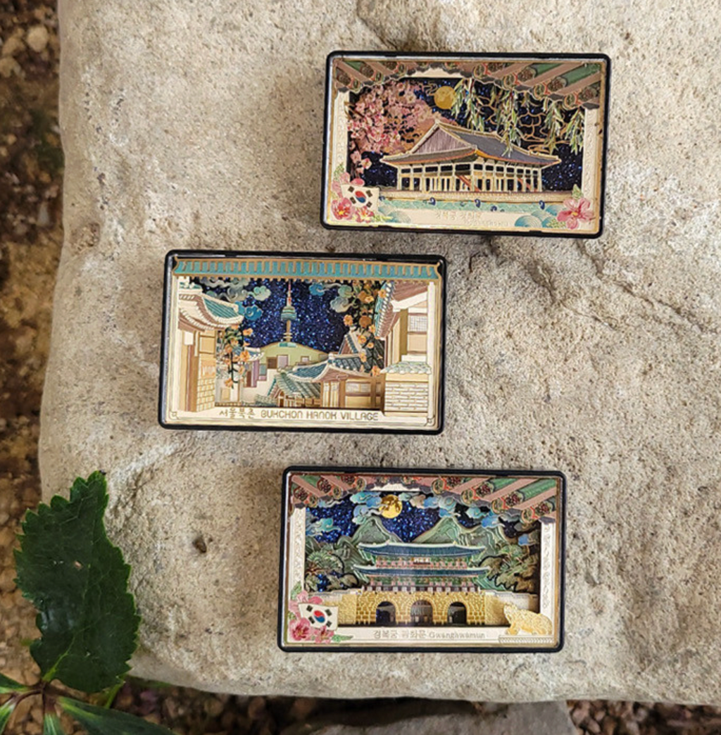 🇰🇷한국 전통 명소 컬렉션 냉장고 마그넷 9종 / Korean Landmark Souvenir Magnet Collection (9 Designs)