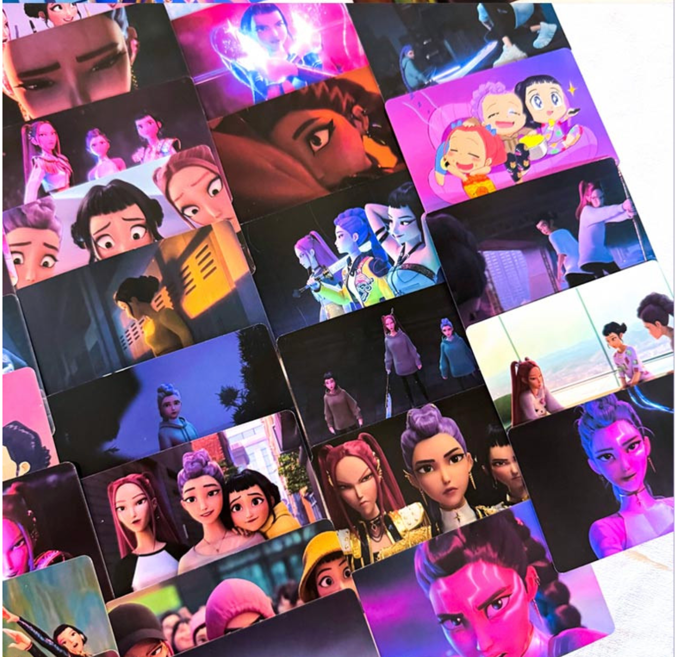 🇰🇷💙케이팝 데몬 헌터스 포토카드 /옷 입히기 스티커 / K-Pop Demon Hunters Photo Card/ Sticker Set