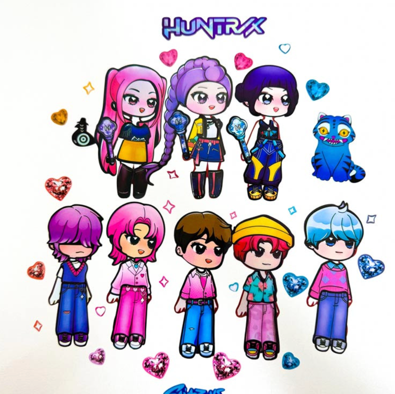🇰🇷💙케이팝 데몬 헌터스 포토카드 /옷 입히기 스티커 / K-Pop Demon Hunters Photo Card/ Sticker Set