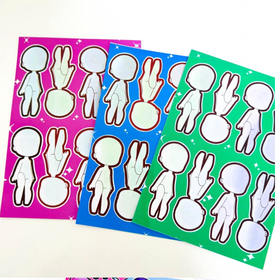 🇰🇷💙케이팝 데몬 헌터스 포토카드 /옷 입히기 스티커 / K-Pop Demon Hunters Photo Card/ Sticker Set