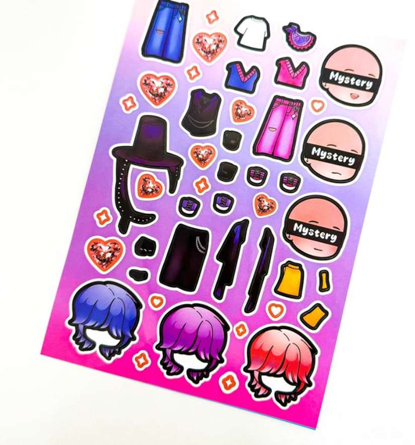 🇰🇷💙케이팝 데몬 헌터스 포토카드 /옷 입히기 스티커 / K-Pop Demon Hunters Photo Card/ Sticker Set