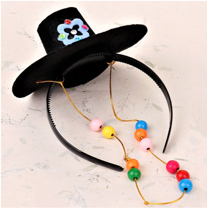 🇰🇷전통 설날 DIY 만들기 키트 – 까치갓·구슬갓·족두리 Traditional Korean New Year DIY Headpiece Kit