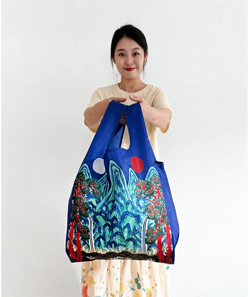 🇰🇷일월오봉 왕가백 전통 문양 에코백 Royal Heritage Folk Painting Eco Bag