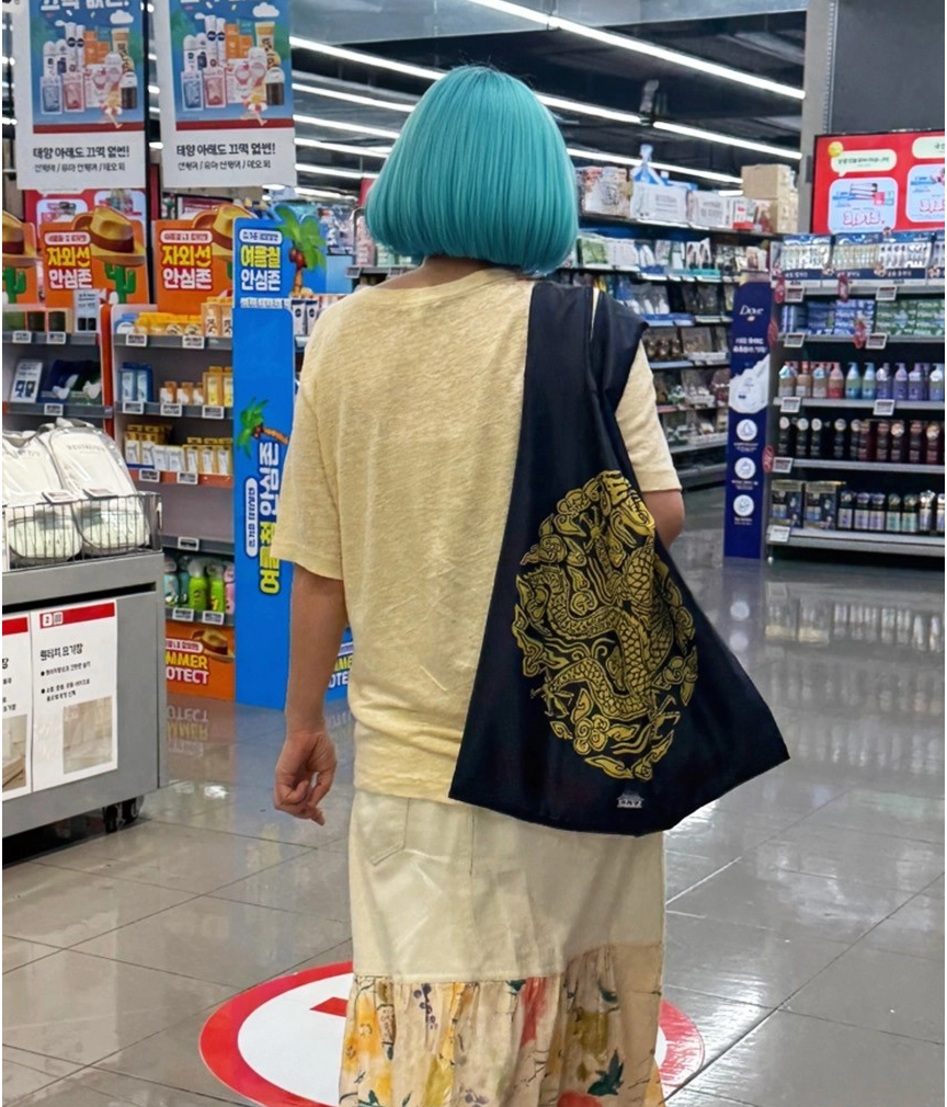 🇰🇷일월오봉 왕가백 전통 문양 에코백 Royal Heritage Folk Painting Eco Bag