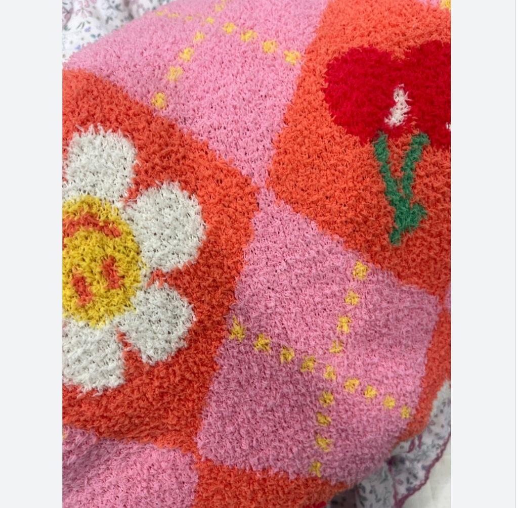 🌼 위글위글 샤워 목욕가운 배스 랩 타월 Smile Cherry Argyle Bath Wrap Towel