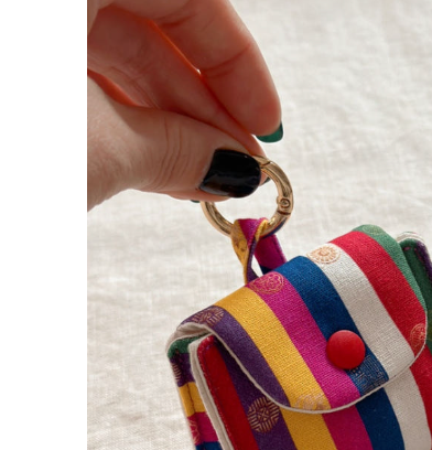 🇰🇷 🎧색동파우치 키링 에어팟 파우치 /Dancheong / Saekdong Linen AirPods Pouch